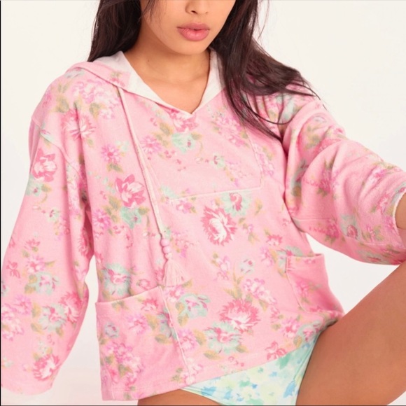 Loveshackfancy Peaches Baja Hoodie. NWT. - Picture 3 of 12